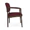 Lesro Lenox Steel Wide Guest Chair Metal Frame, Bronze, OH Wine Upholstery LS1201 - alternate 2
